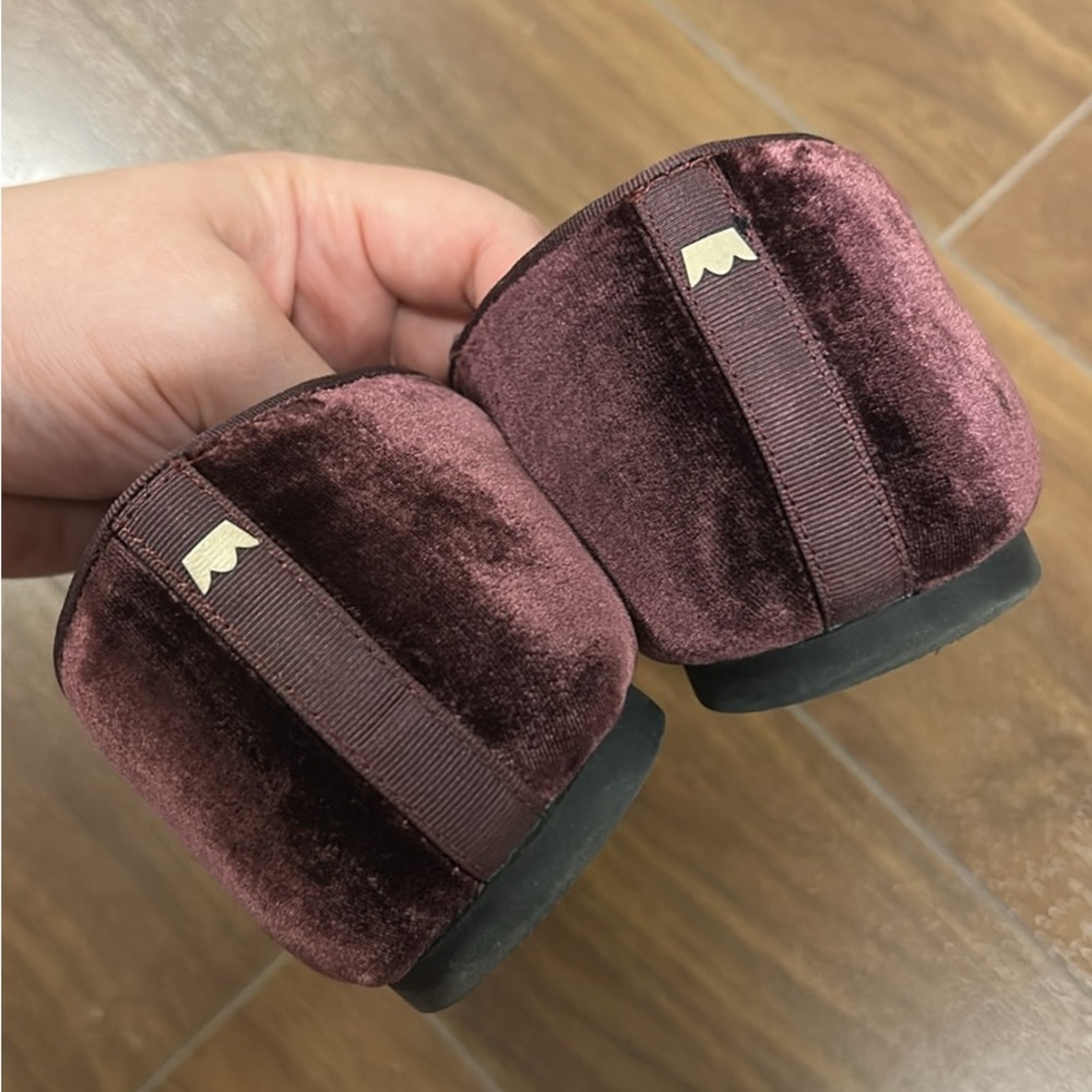 Birdies Women's Velvet Loafers - Burgundy size 9 - Picture 5 of 5